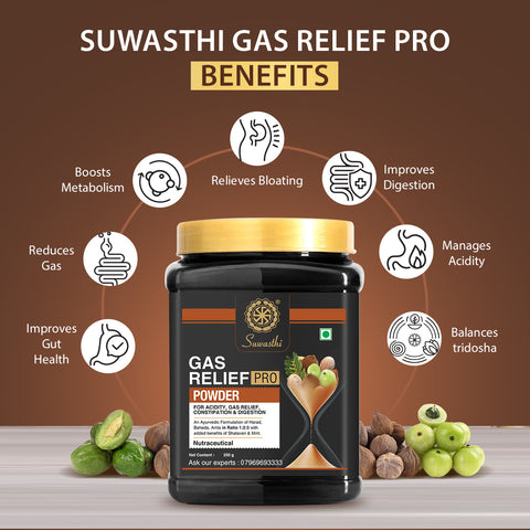Suwasthi Gas Relief Pro - 250 gms