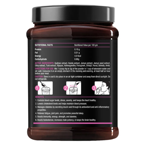 Karela Jamun Powder - 100% Natural Supplement for Managing Blood Sugar