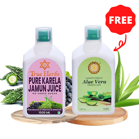 Pure Karela Jamun Juice & GET Aloe Juice FREE