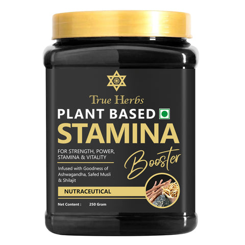 Suwasthi True Herbs Pure Karela Jamun Juice - 1 Litre + Stamina Booster - 250 gms