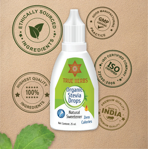 True Herbs Organic Stevia Drops 25 ml