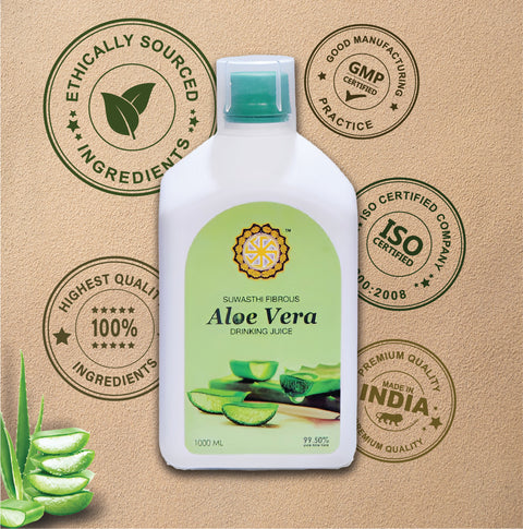 Suwasthi Pure & Fibrous Aloe Vera Juice - 1 litre