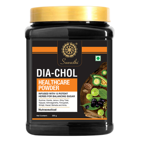 Pack of Suwasthi Diachol Healthcare Powder & Suwasthi Shilashva Capsule