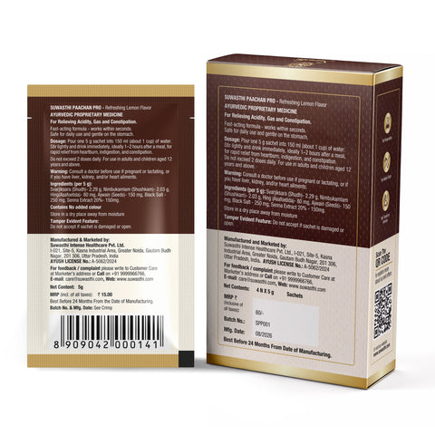 Suwasthi Paachan Pro - 60 Sachets