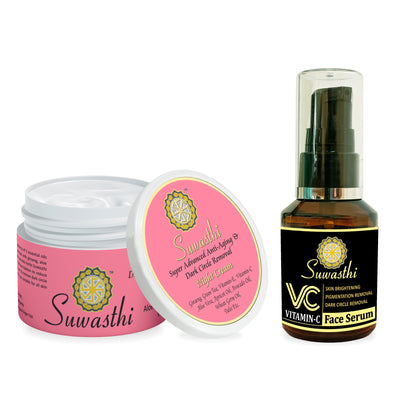 SUWASTHI Super Advanced Anti-aging cream with vitamin-C  serum
