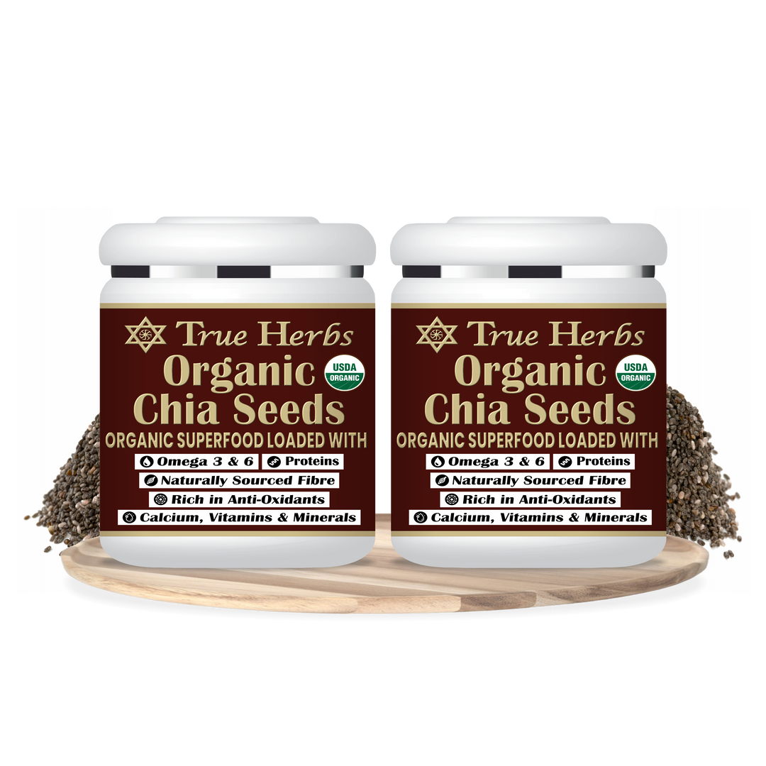 True Herbs Organic Chia Seeds: Pack of 2