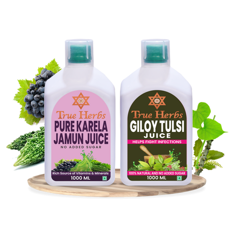 Pure Karela Jamun Juice & GET Giloy Tulsi Juice FREE