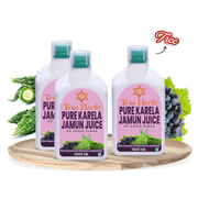 Buy 2 Get 1 Free - True Herbs Pure Karela Jamun Juice - 3 Litres