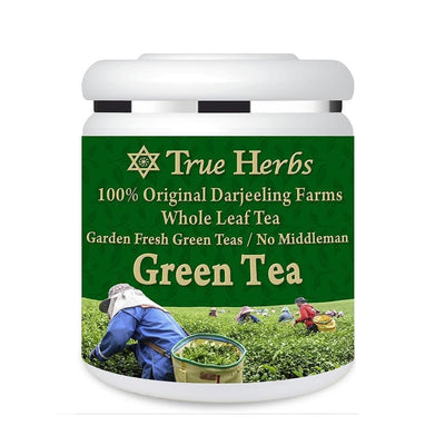 True Herbs Darjeeling First Flush Long Leaf Green Tea 175Grams (115 cups) Suwasthi