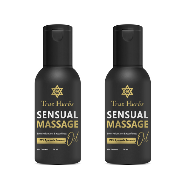 Suwasthi True Herbs Sensual Massage Oil Pack of 2 - 50ml each